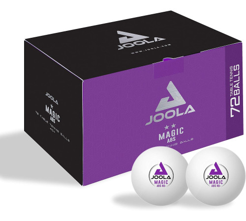 М'ячі для настільного тенісу Joola Magic ABS 40+ White 72 шт (44216)