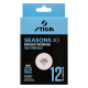 М'ячі для настільного тенісу Stiga Seasons, White 12 шт (1110-2810-12)