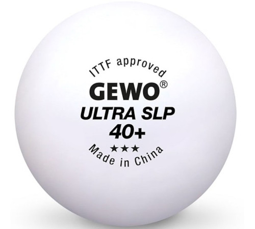 М'ячі для настільного тенісу Gewo Ultra SLP 40+ ITTF 6 шт (81351200)