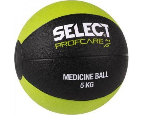 Медичний мяч SELECT MEDICINE BALL чорний/салатовий, 5 кг (15891)