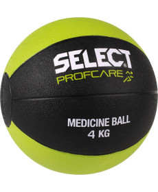   Медичний мяч SELECT MEDICINE BALL чорний/салатовий, 4 кг (15736)