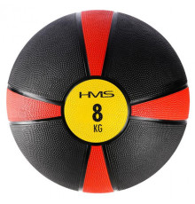 Медичний м'яч NK08 8 KG HMS - чорно-червоний 