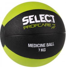 Медичний мяч SELECT MEDICINE BALL чорний/салатовий,  7кг (15737)