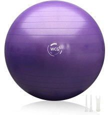 М'яч для фітнесу WCG 65 Anti-Burst 65 см, фіолетовий