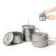 Казанок титановий Mobi Garden NX20666032 1,25л, сірий
