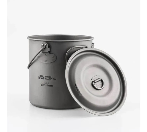 Казанок титановий Mobi Garden NX20666032 1,25л, сірий Казанок титановий Mobi Garden NX20666032 1,25л, сірий