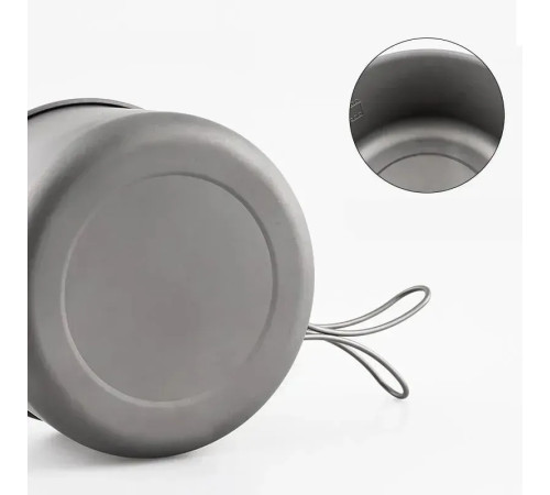 Казанок титановий Mobi Garden NX20666032 1,25л, сірий Казанок титановий Mobi Garden NX20666032 1,25л, сірий