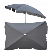 Парасолька садова Jumi Garden 200 х 130 см, сіра