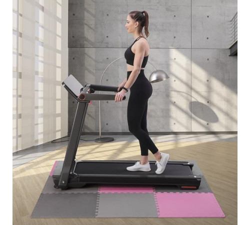 Захисний килимок для фітнесу ONE FITNESS MP10 180 см x 180 см x 1 см різнокольоровий(сірий,чорний,рожевий)