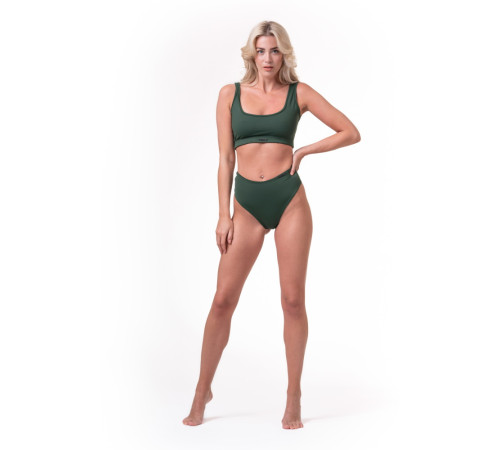 Бікіні з високою талією Nebbia Sporty Bottom 555 - темно-зелений/S Бікіні з високою талією Nebbia Sporty Bottom 555 - темно-зелений/S