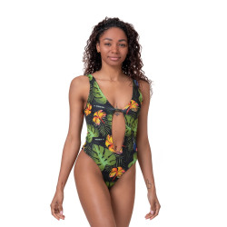 Жіночий купальник Nebbia High Energy Monokini 560 - зелений/S
