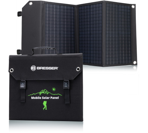 Портативний зарядний пристрій сонячна панель Bresser Mobile Solar Charger 60 Watt USB DC (3810050)