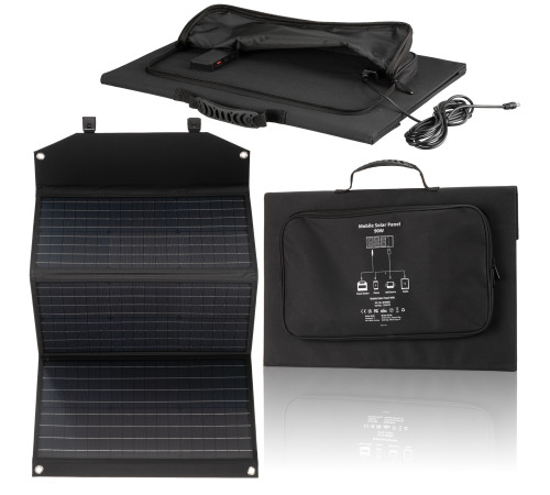 Портативний зарядний пристрій сонячна панель Bresser Mobile Solar Charger 90 Watt USB DC (3810060)