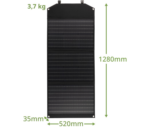 Портативний зарядний пристрій сонячна панель Bresser Mobile Solar Charger 90 Watt USB DC (3810060)