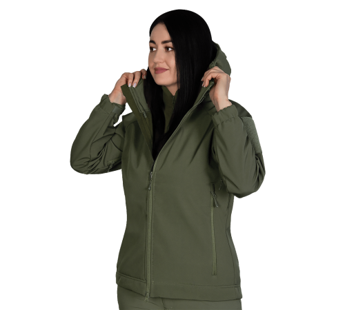 Жіноча куртка Stalker SoftShell Олива (7441), XL