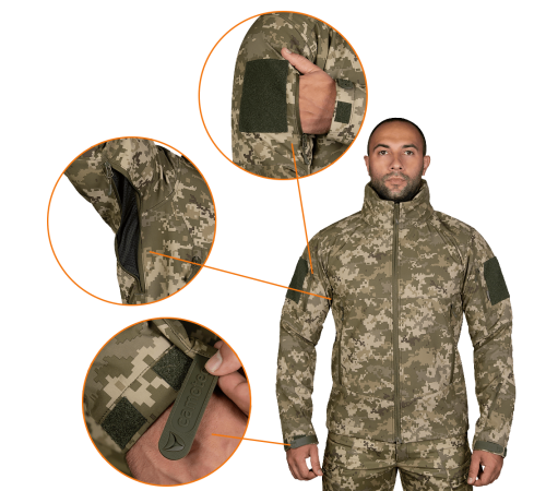 Комплект Phantom SoftShell Піксель (8386), XXL