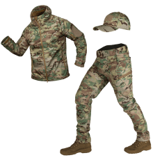 Комплект Softshell (Костюм+Бейсболка) Multicam (8358), XXXL