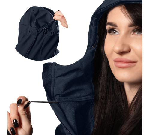 Жіноча куртка Stalker SoftShell Темно-синя (7443), L