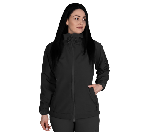 Жіноча куртка Stalker SoftShell Чорна (7442), XS