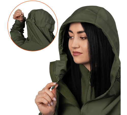 Жіноча куртка Stalker SoftShell Олива (7441), XS