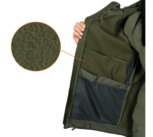 Жіноча куртка Stalker SoftShell Олива (7441), M