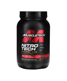 Сироватковий протеїн Nitro Tech 100% Whey Gold - 908г Подвійний насичений шоколад