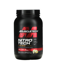 Сироватковий протеїн Nitro Tech 100% Whey Gold - 908г Французький ванільний крем