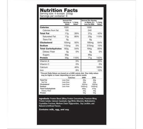 Muscle Juice 2544 - 4750g Banana Muscle Juice 2544 - 4750g Banana