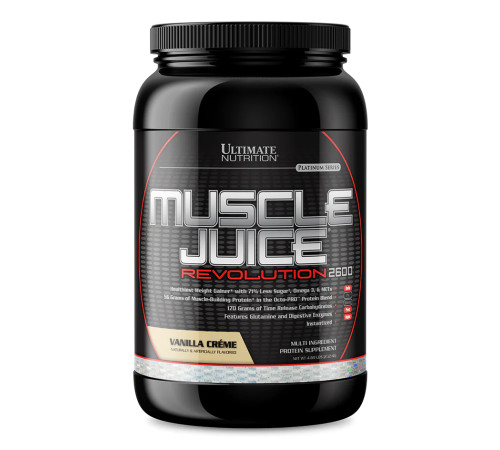 Muscle Juice Revolution 2600 - 2120g Vanilla Creme Muscle Juice Revolution 2600 - 2120g Vanilla Creme