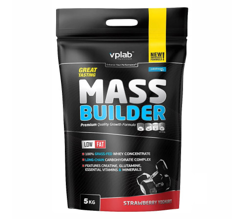 Mass Builder VPLab - 5000g Strawberry-Yoghurt Mass Builder VPLab - 5000g Strawberry-Yoghurt