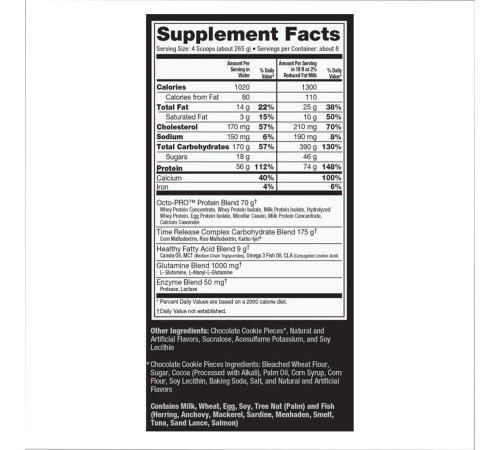 Muscle Juice Revolution 2600 - 2120g Cookies Creme Muscle Juice Revolution 2600 - 2120g Cookies Creme