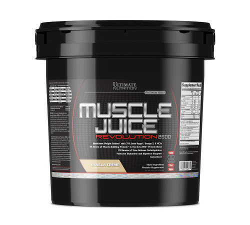 Muscle Juice Revolution 2600 - 5040g Vanilla Creme Muscle Juice Revolution 2600 - 5040g Vanilla Creme