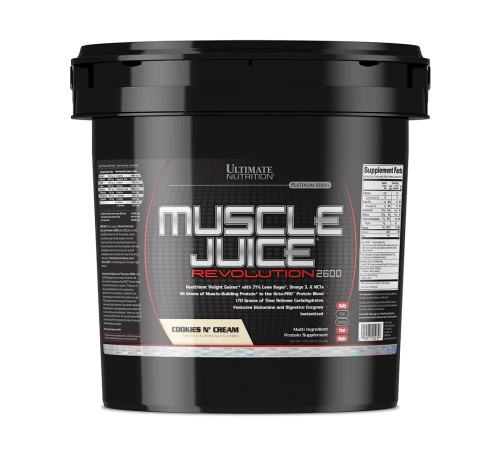 Muscle Juice Revolution 2600 - 5040g Cookies Creme Muscle Juice Revolution 2600 - 5040g Cookies Creme