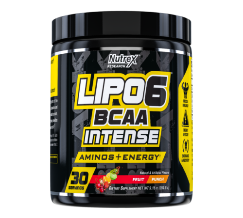 Амінокислота Lipo-6 BCAA Intense - 30srv Фруктовий пунш