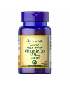 Vitamin D-3 125mcg (5000 IU) Sunvite Mega Potency - 100 tabs