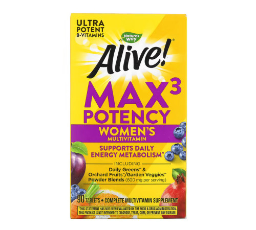 Nature's Way Alive! Max3 Women's - 90 tabs