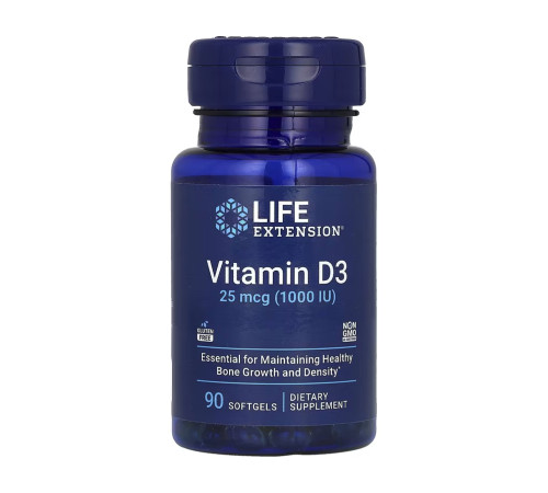 Вітамін D3 / Vitamin D3 25мкг (1000 IU) - 90 капсул