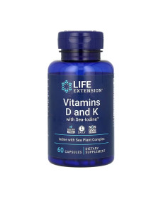 Вітамін D / Vitamins D and K with Sea-Iodine™ - 60 капсул