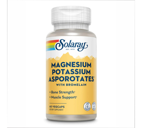 Magnesium & Potassium Asporotate - 60 vcaps