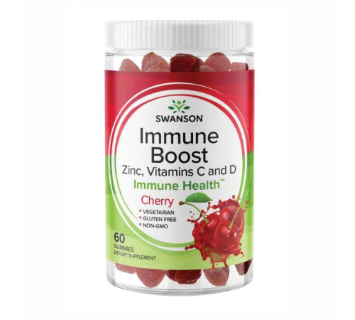 Immune Boost with Acerola,Zinc,Vitamins C and D - 60 Gummies Cherry Immune Boost with Acerola,Zinc,Vitamins C and D - 60 Gummies Cherry