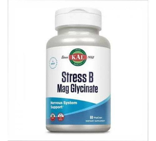 Стрес B Магнієм і гліцинатом Stress B Magnesium Glycinate - 60 капсул