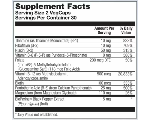 Стрес B Магнієм і гліцинатом Stress B Magnesium Glycinate - 60 капсул