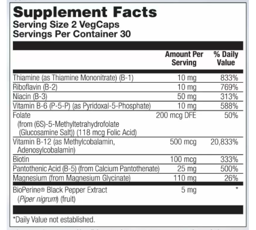 Стрес B Магнієм і гліцинатом Stress B Magnesium Glycinate - 60 капсул