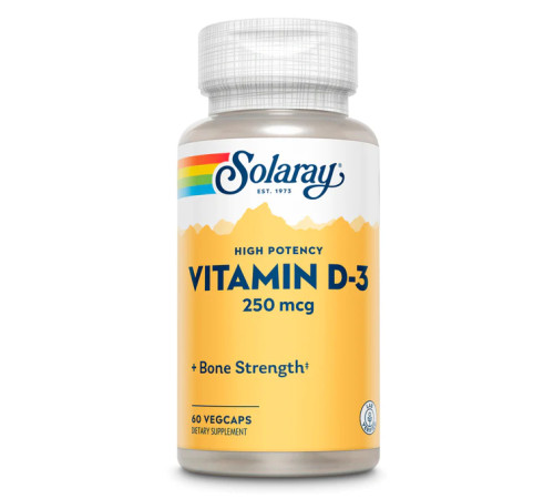 Вітамін D3 (Super Strength Vitamin D-3) 250мкг - 60 капсул