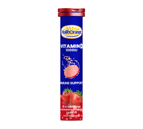 Вітамін Vitamin D 1000IU - 20 таблеток Полуниця