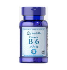 Вітамін Vitamin B-6 (Pyridoxine Hydrochloride) 50мг - 100 таблеток