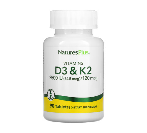Вітамін D3 (Vit D3 K2 2500 IU/120 мкг) - 90 таблеток Вітамін D3 (Vit D3 K2 2500 IU/120 мкг) - 90 таблеток