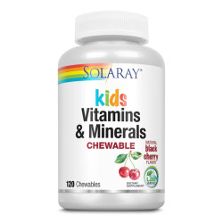 Дитячі вітаміни та мінерали Kids Vitamins & Minerals - 120 жувальних таблеток (Чорна вишня)