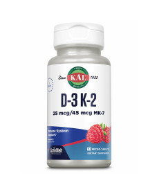 D3 & K2 25mcg - 60 tabs Raspberry