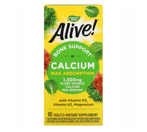 Nature's Way, Alive!, Calcium - 60 tabs Nature's Way, Alive!, Calcium - 60 tabs
